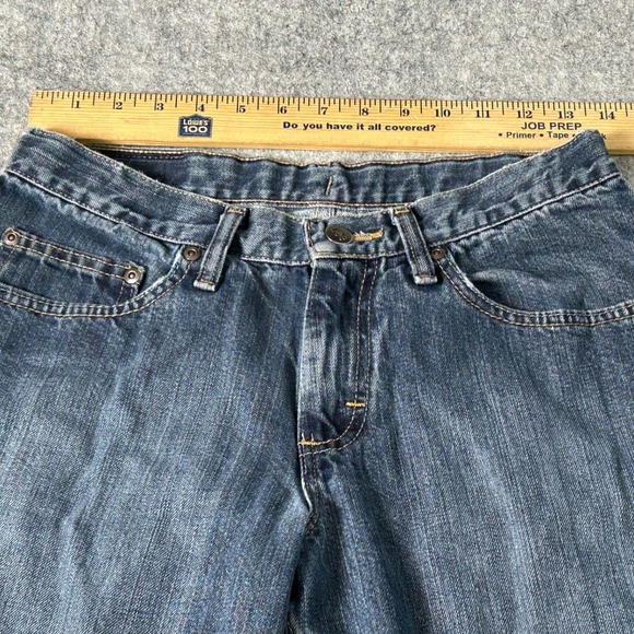 VTG Lee Relaxed Fit Straight Leg Jeans Women's Sizr 18 R Denim Casual Y2K 90's - Picture 8 of 11